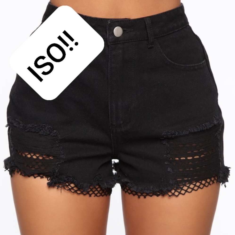 Fashion Nova Fishnet Shorts